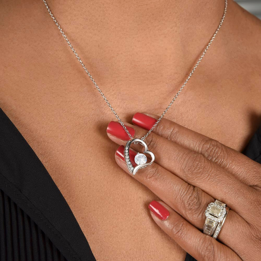 "To My Wife" - Heart Shaped Diamond Cut Necklace ShineOn Fulfillment