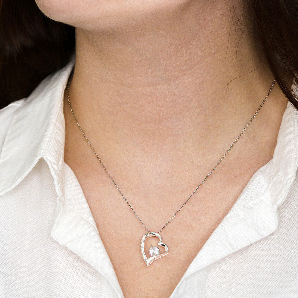 "To My Wife" - Heart Shaped Diamond Cut Necklace ShineOn Fulfillment