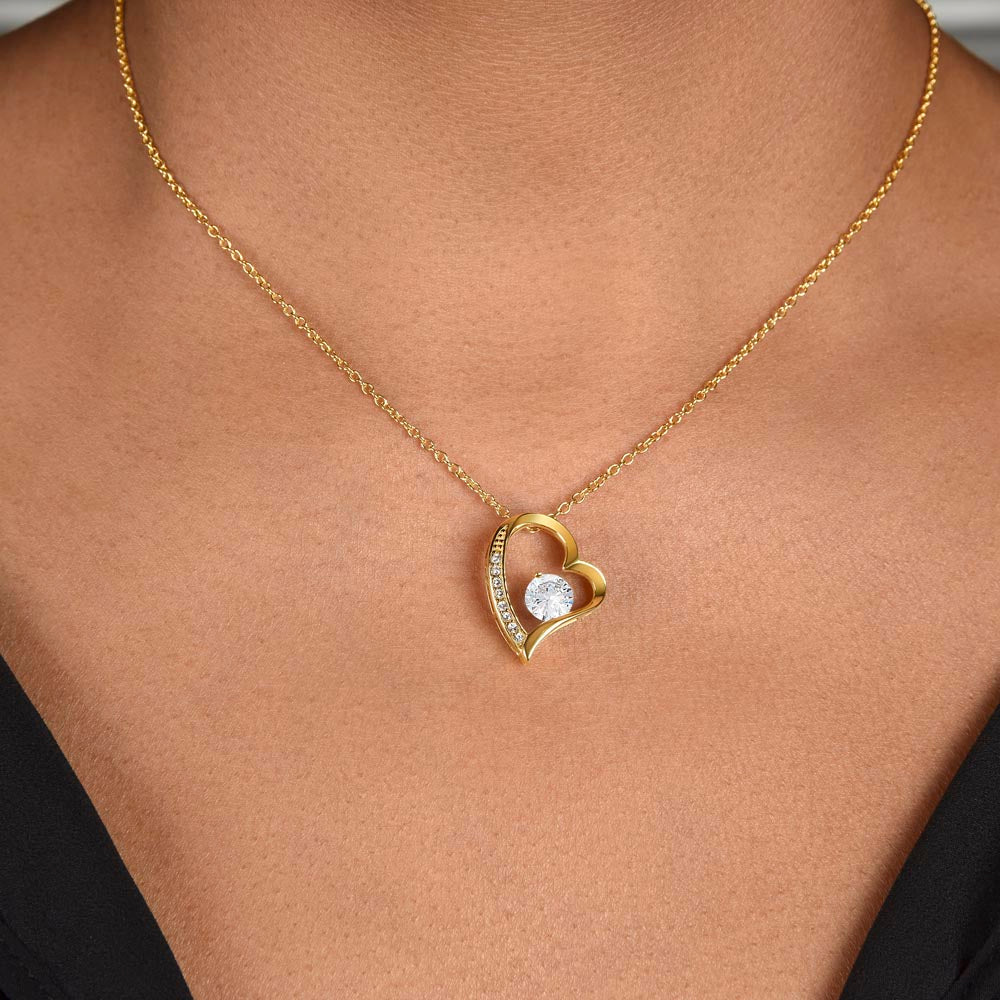 "To My Wife" - Heart Shaped Diamond Cut Necklace ShineOn Fulfillment