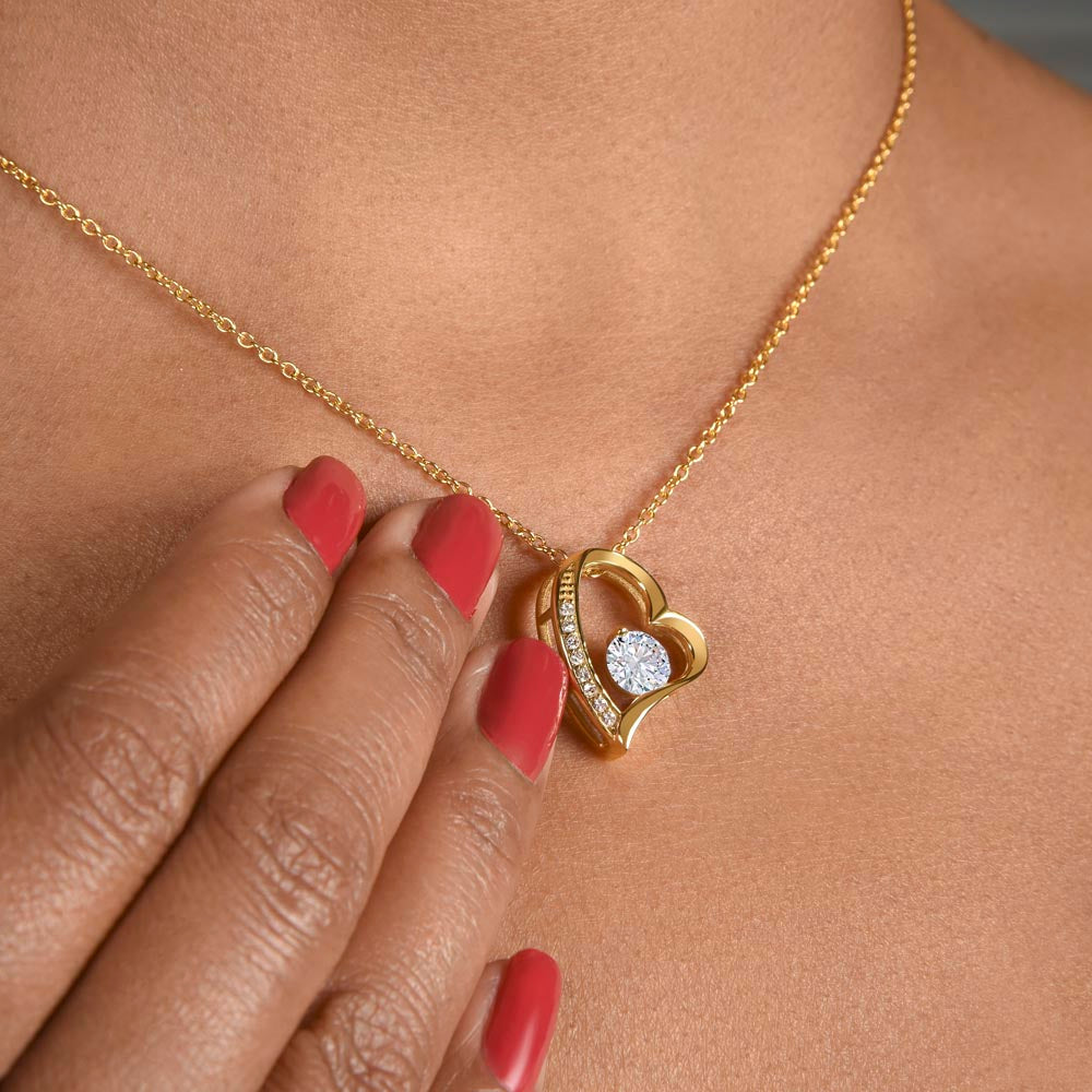 "To My Wife" - Heart Shaped Diamond Cut Necklace ShineOn Fulfillment