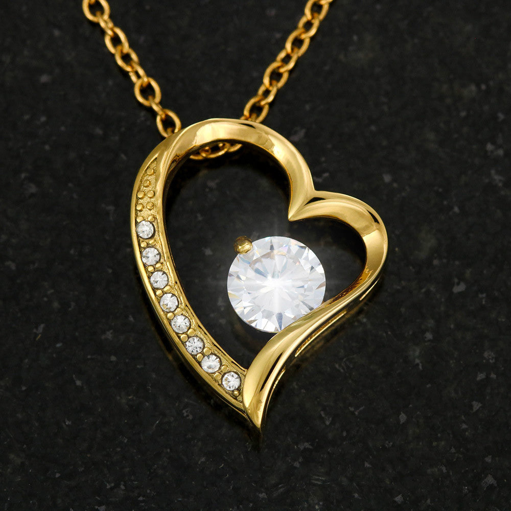 "To My Wife" - Heart Shaped Diamond Cut Necklace ShineOn Fulfillment