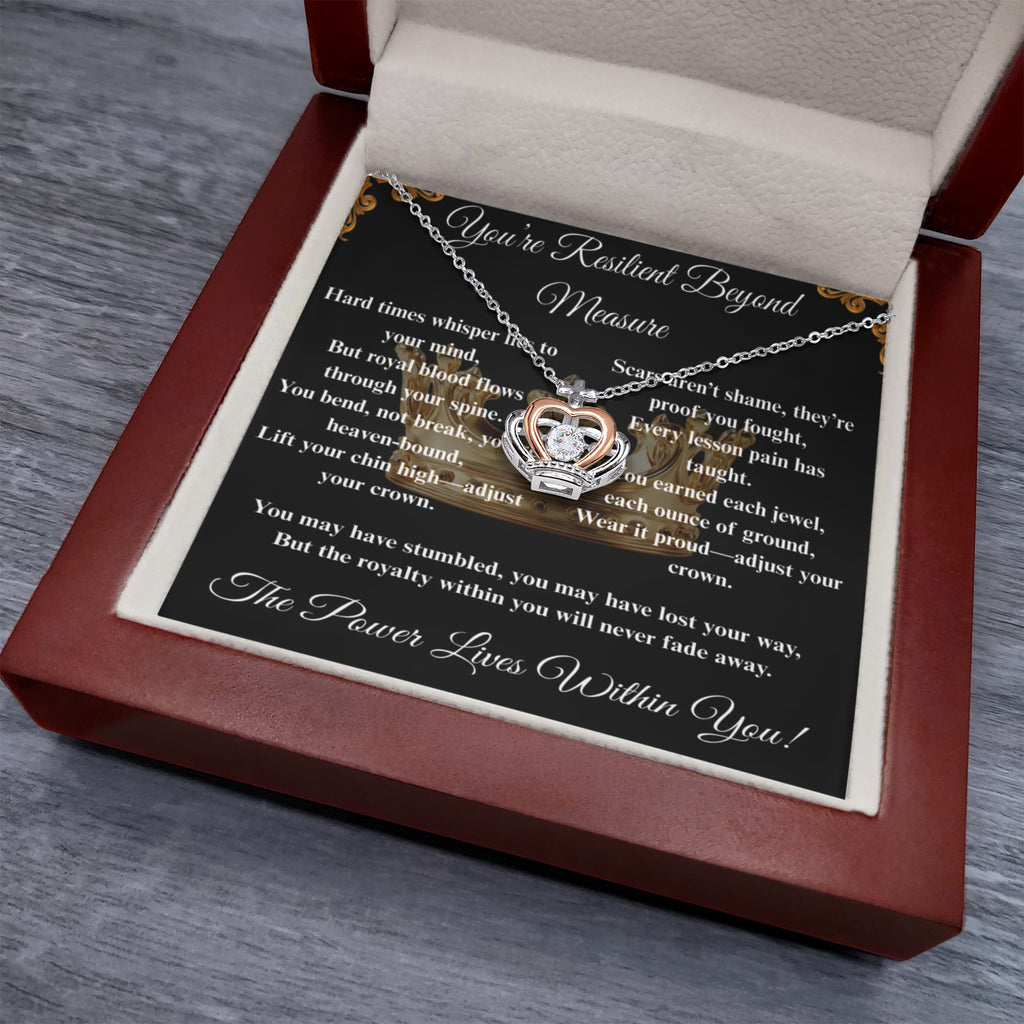 Spiritual Motivation- Crown Pendant Necklace ShineOn Fulfillment