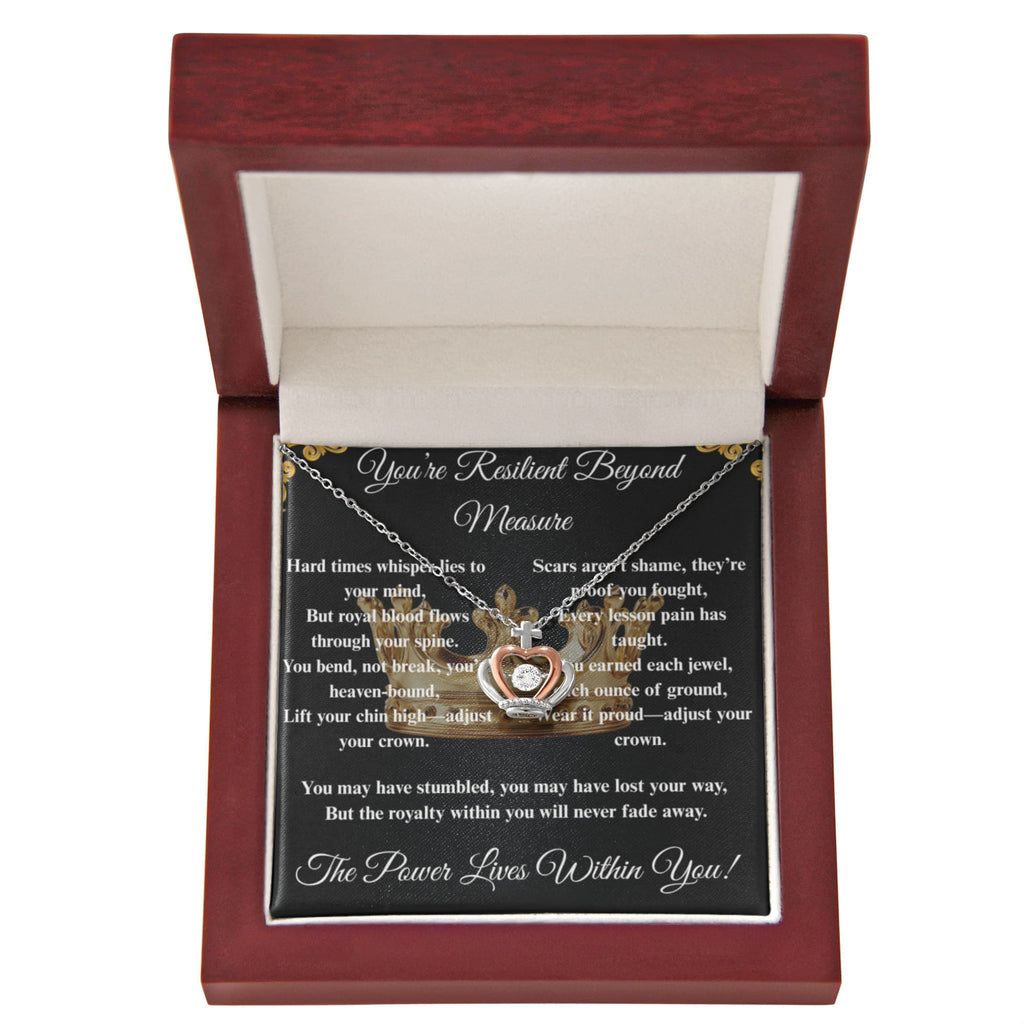 Spiritual Motivation- Crown Pendant Necklace ShineOn Fulfillment