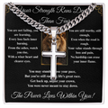 Powerful Motivation Message - Artisan Cross With Cuban Link Chain ShineOn Fulfillment