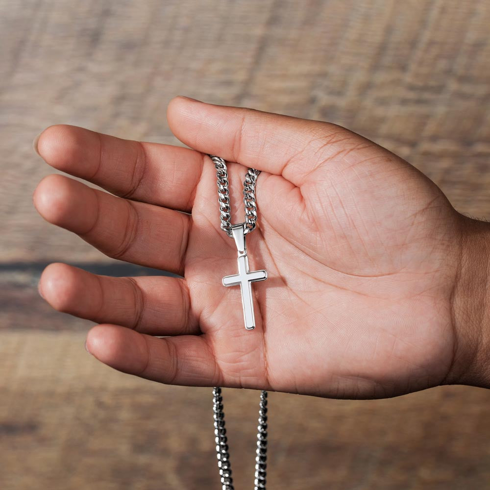To My Amazing Dad - Custom Cross Cuban Link Chain ShineOn Fulfillment