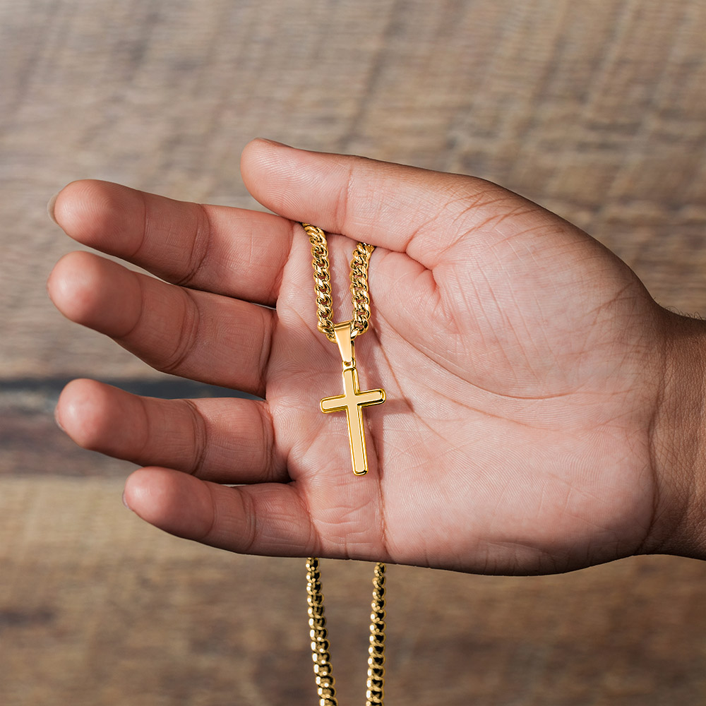 To My Amazing Dad - Custom Cross Cuban Link Chain ShineOn Fulfillment