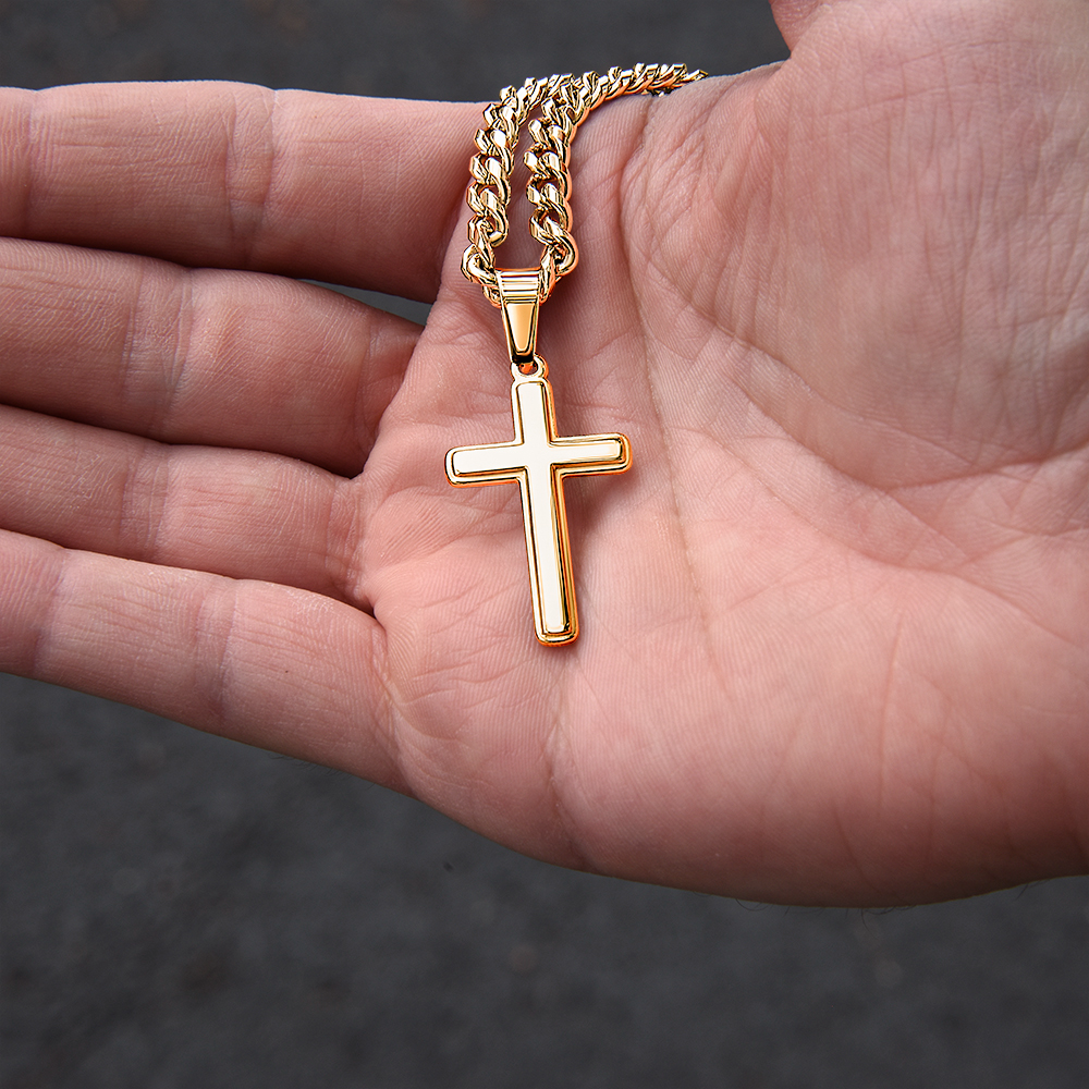 To My Amazing Dad - Custom Cross Cuban Link Chain ShineOn Fulfillment