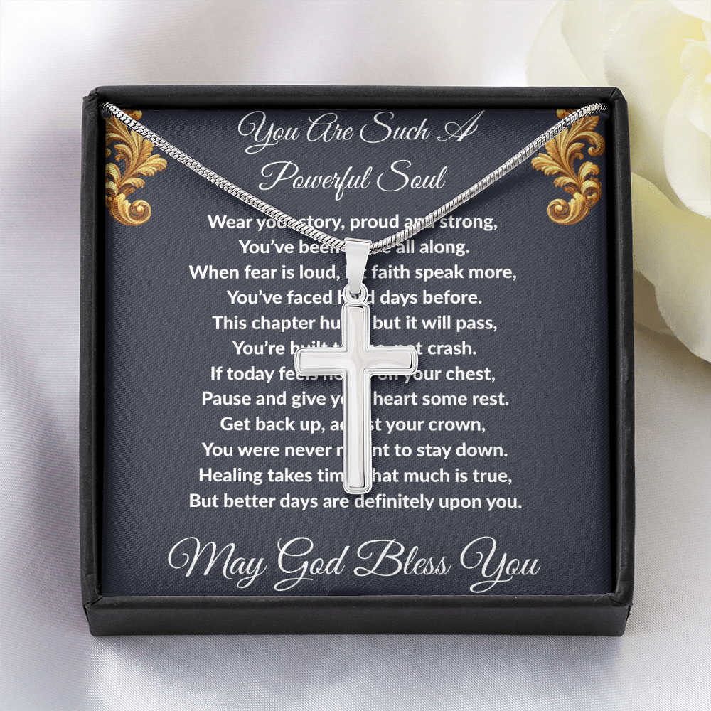 Spiritual Motivation - Artisan Cross Necklace ShineOn Fulfillment
