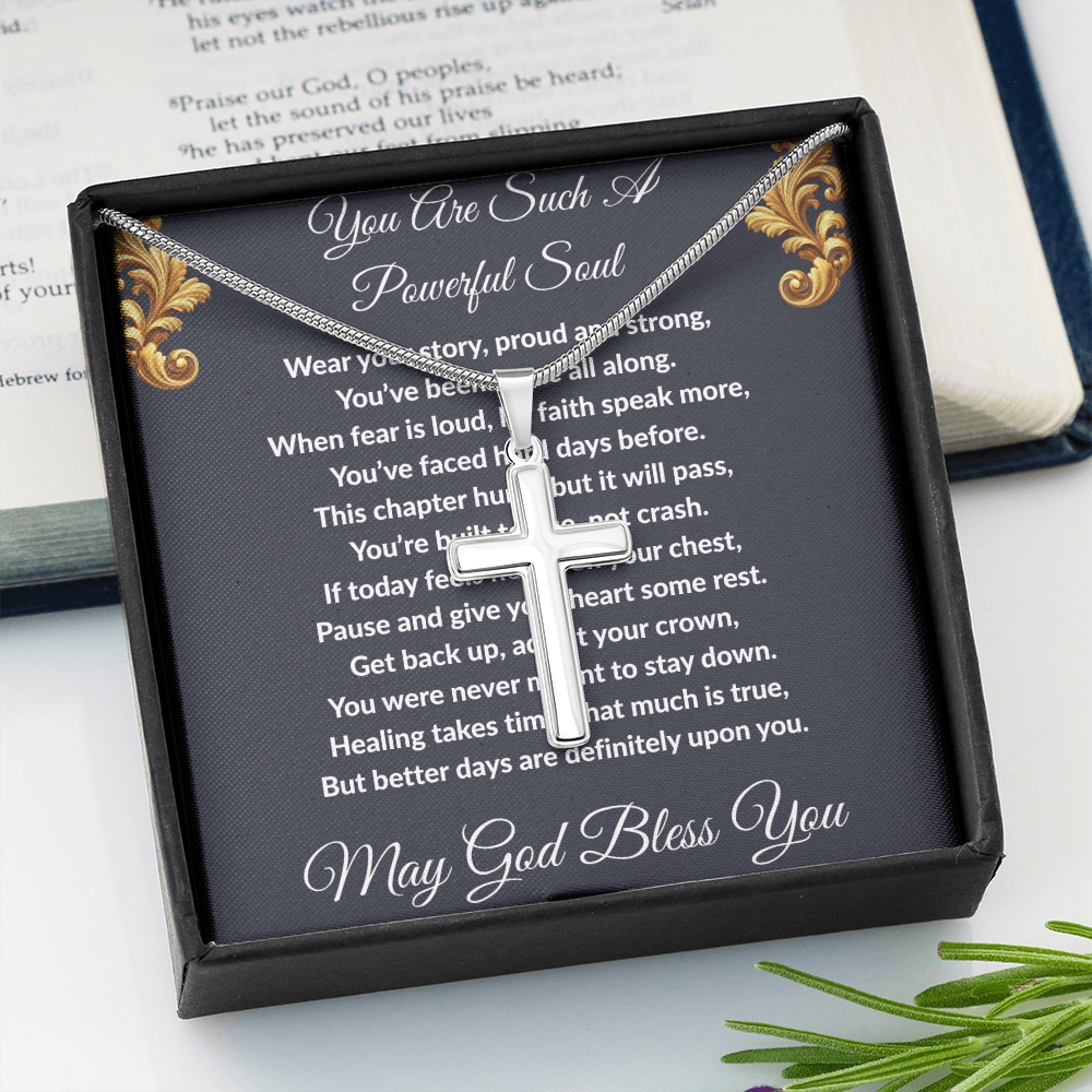 Spiritual Motivation - Artisan Cross Necklace ShineOn Fulfillment