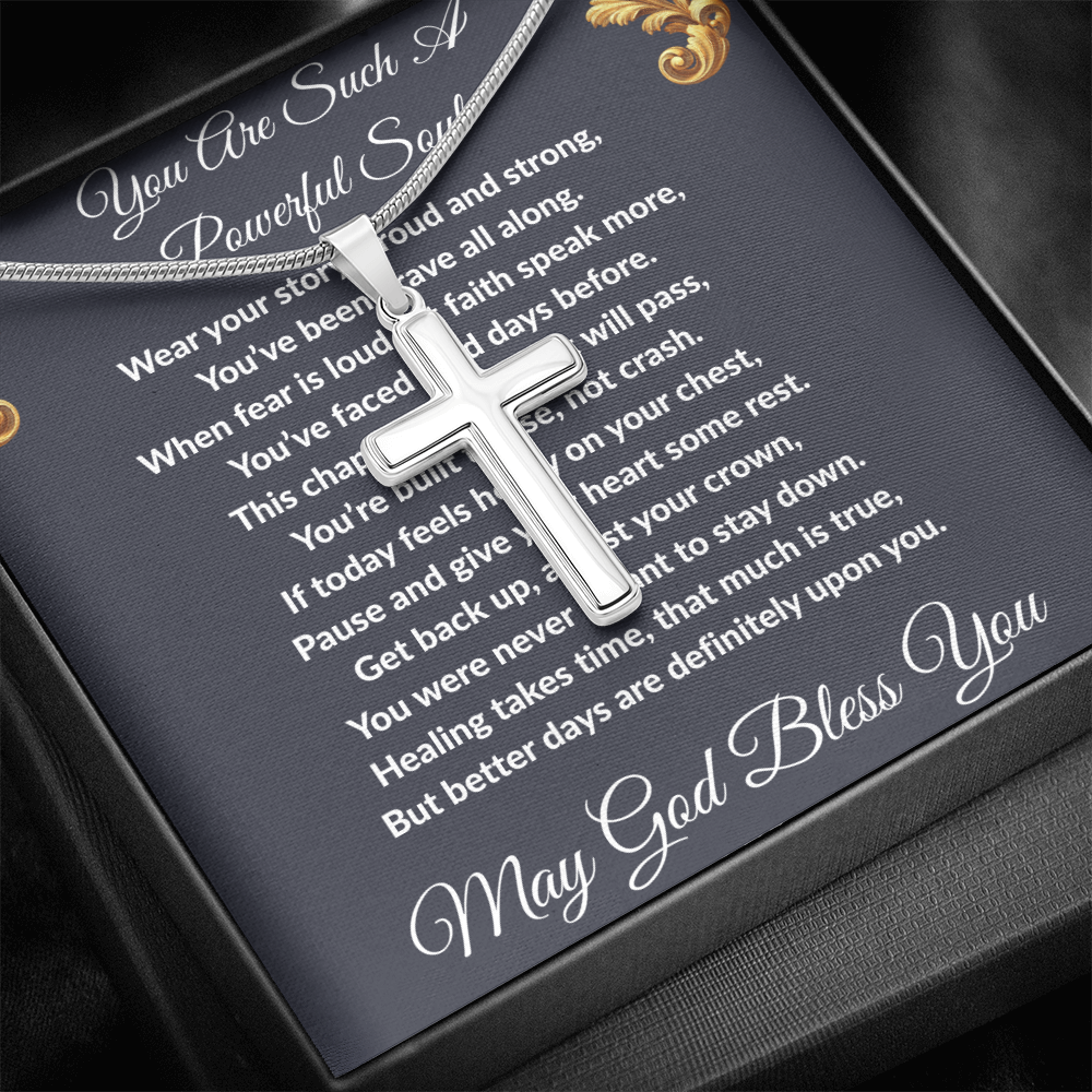 Spiritual Motivation - Artisan Cross Necklace ShineOn Fulfillment