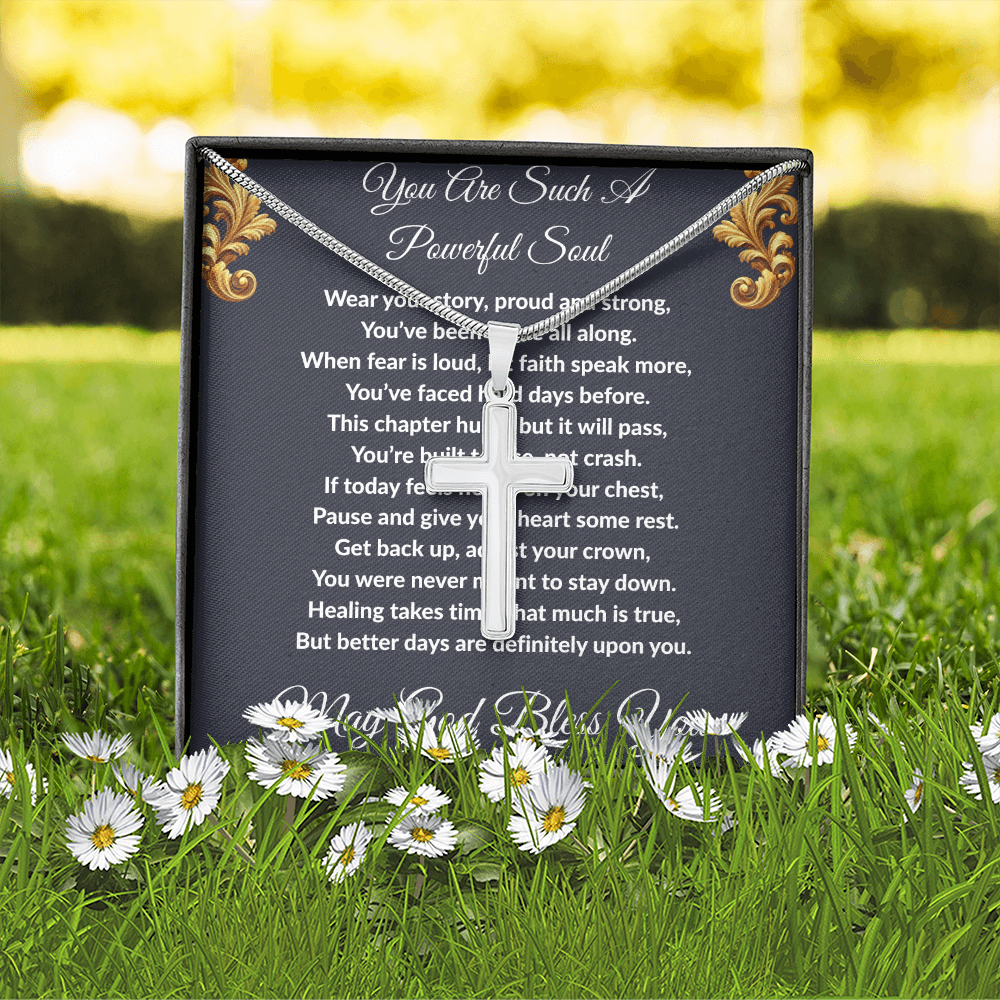 Spiritual Motivation - Artisan Cross Necklace ShineOn Fulfillment