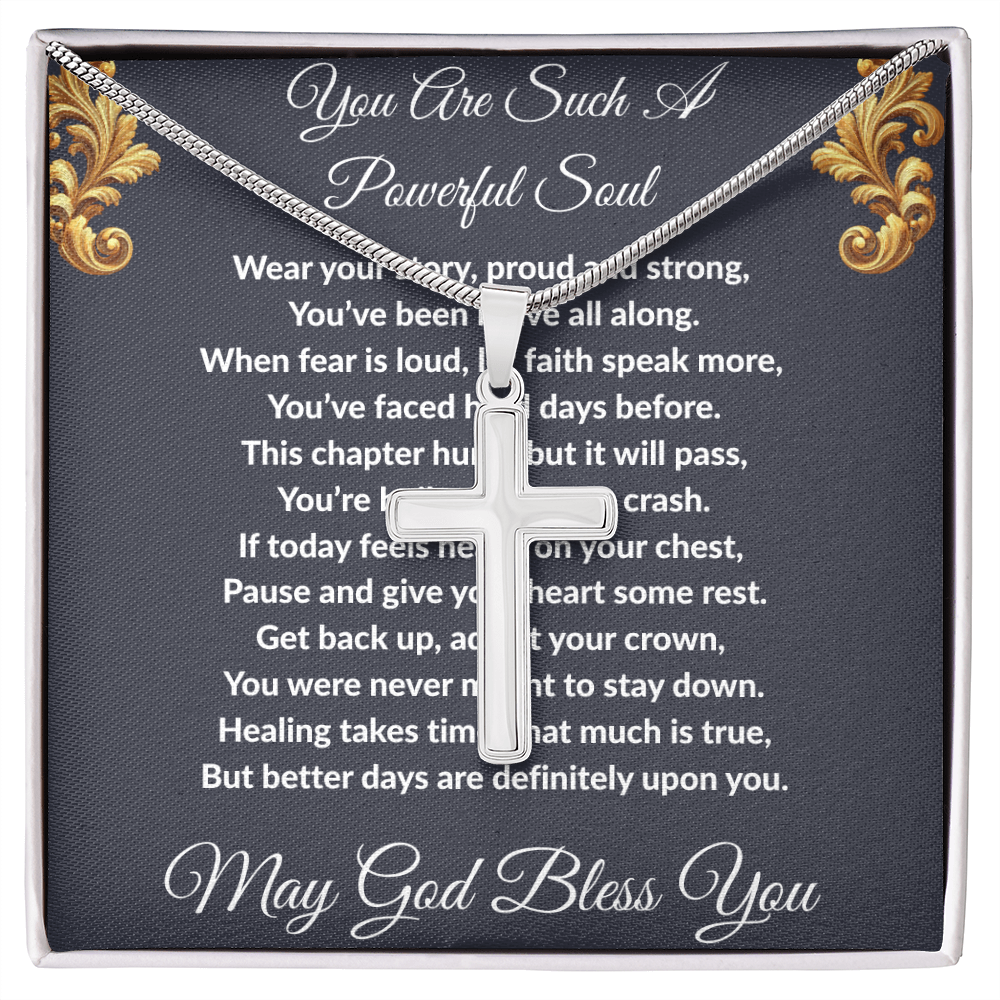 Spiritual Motivation - Artisan Cross Necklace ShineOn Fulfillment