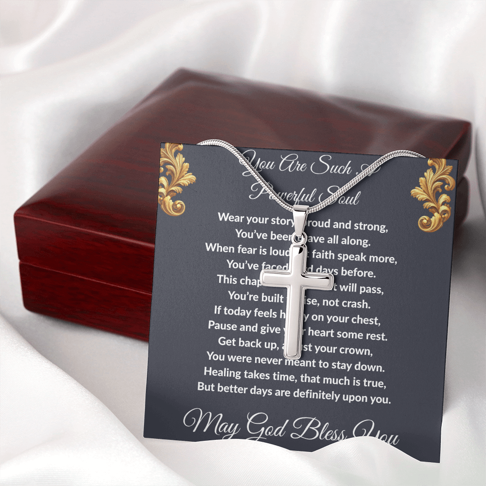 Spiritual Motivation - Artisan Cross Necklace ShineOn Fulfillment