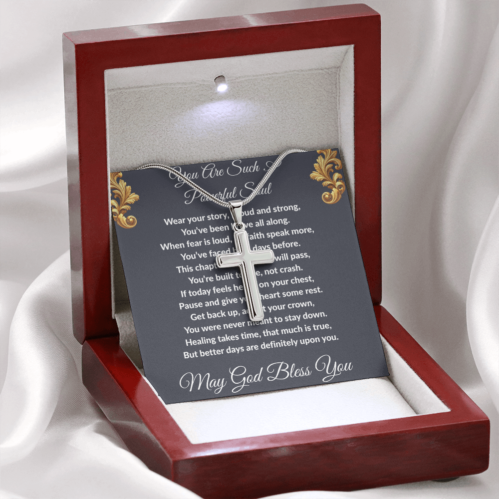 Spiritual Motivation - Artisan Cross Necklace ShineOn Fulfillment