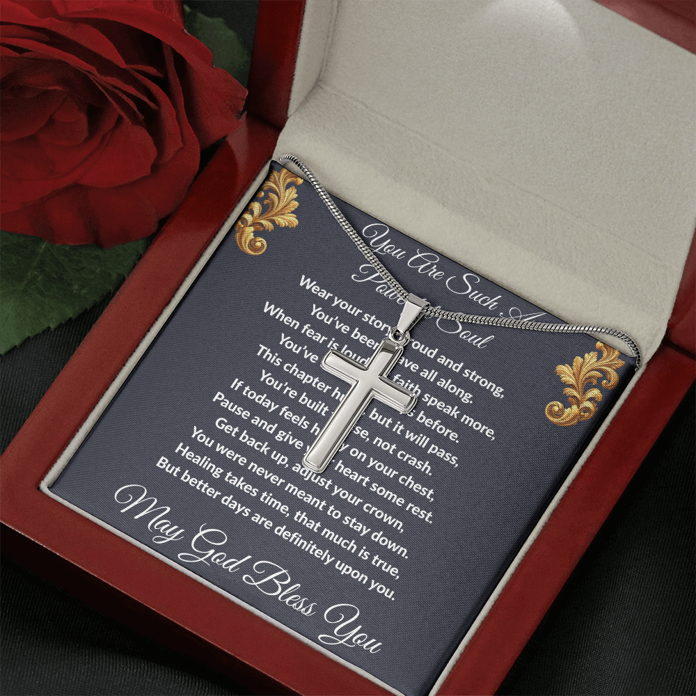 Spiritual Motivation - Artisan Cross Necklace ShineOn Fulfillment