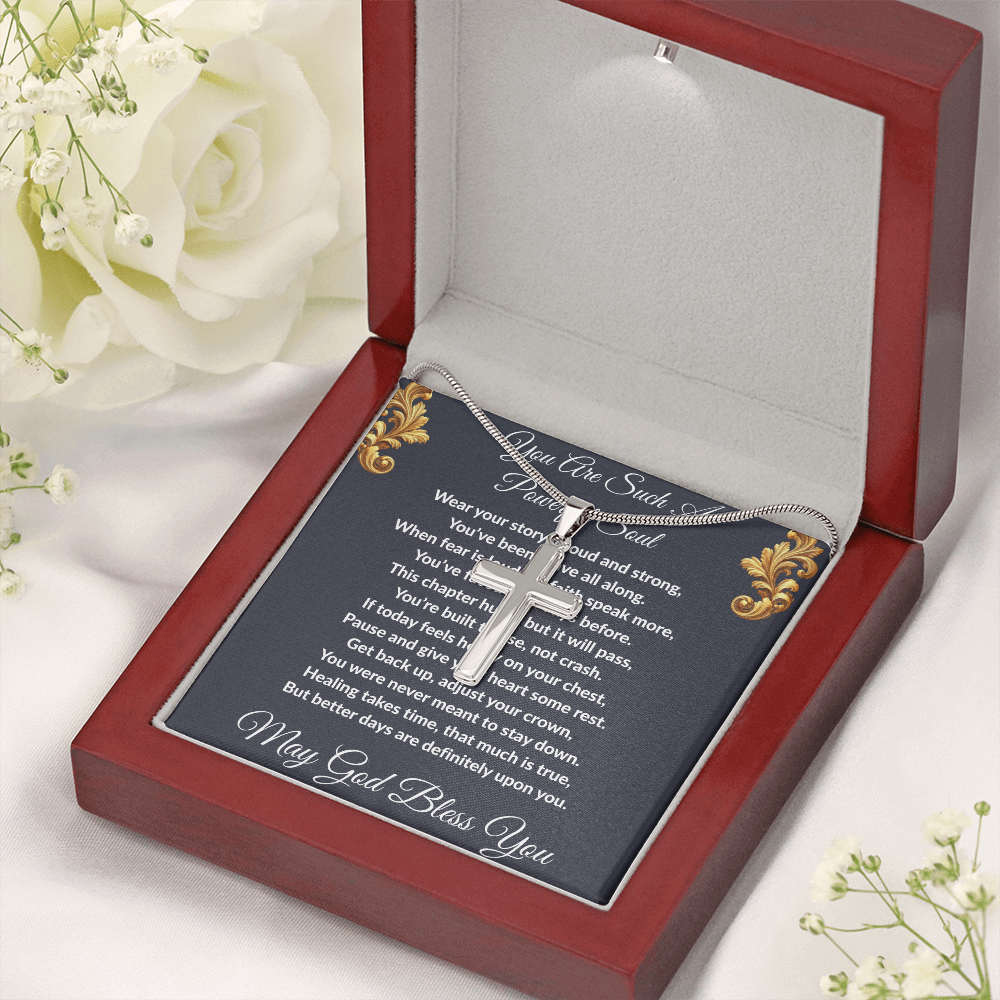 Spiritual Motivation - Artisan Cross Necklace ShineOn Fulfillment