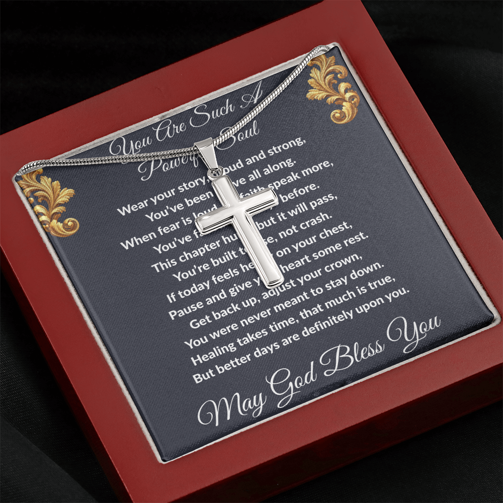 Spiritual Motivation - Artisan Cross Necklace ShineOn Fulfillment