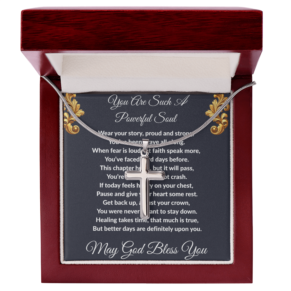Spiritual Motivation - Artisan Cross Necklace ShineOn Fulfillment