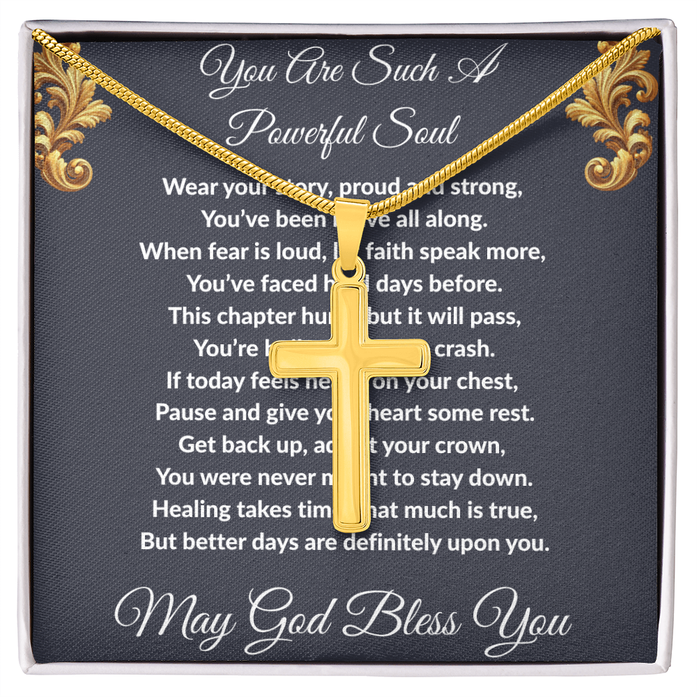 Spiritual Motivation - Artisan Cross Necklace ShineOn Fulfillment