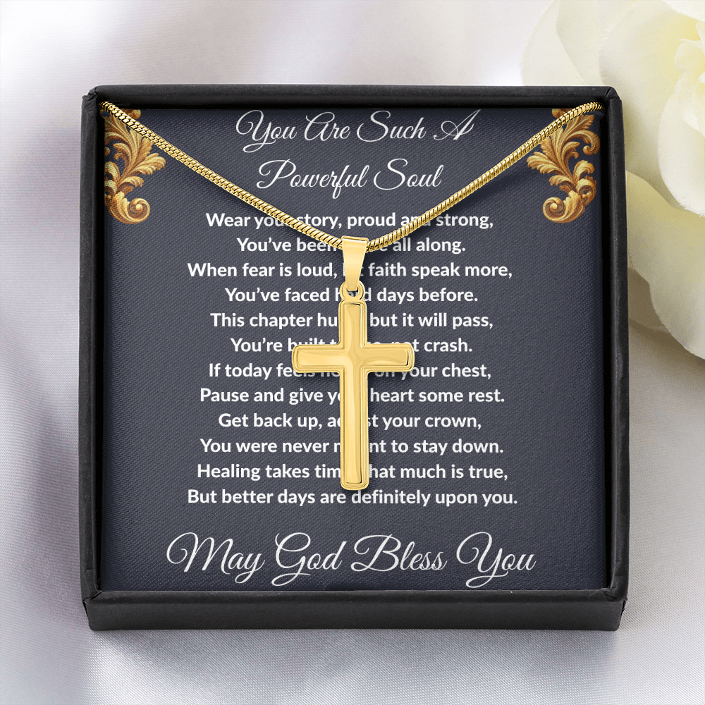 Spiritual Motivation - Artisan Cross Necklace ShineOn Fulfillment