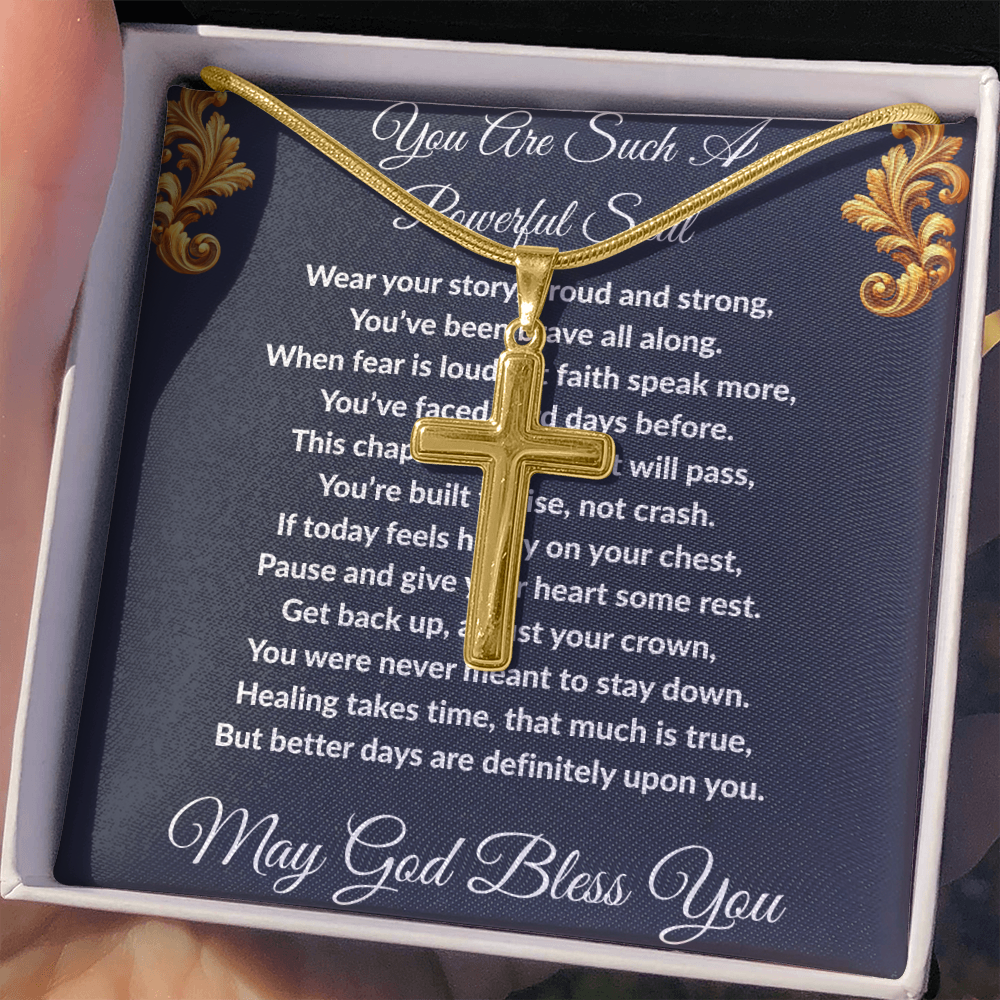 Spiritual Motivation - Artisan Cross Necklace ShineOn Fulfillment