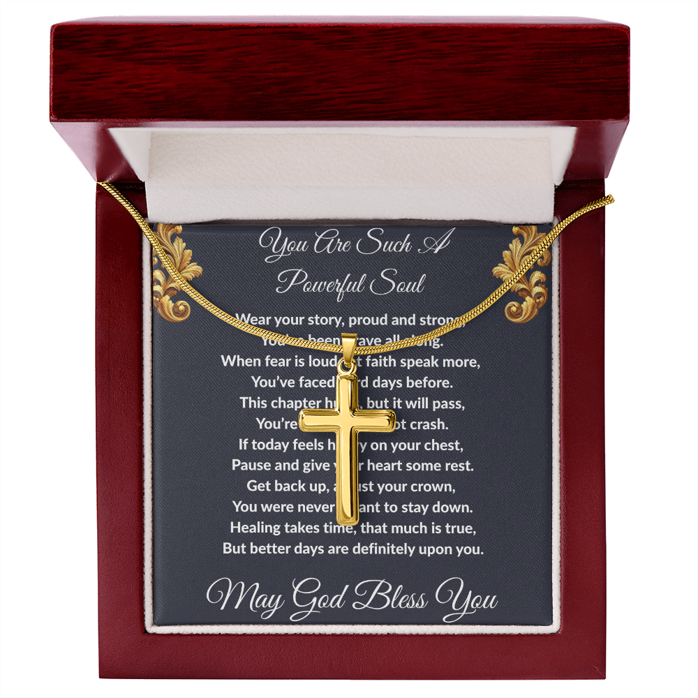 Spiritual Motivation - Artisan Cross Necklace ShineOn Fulfillment