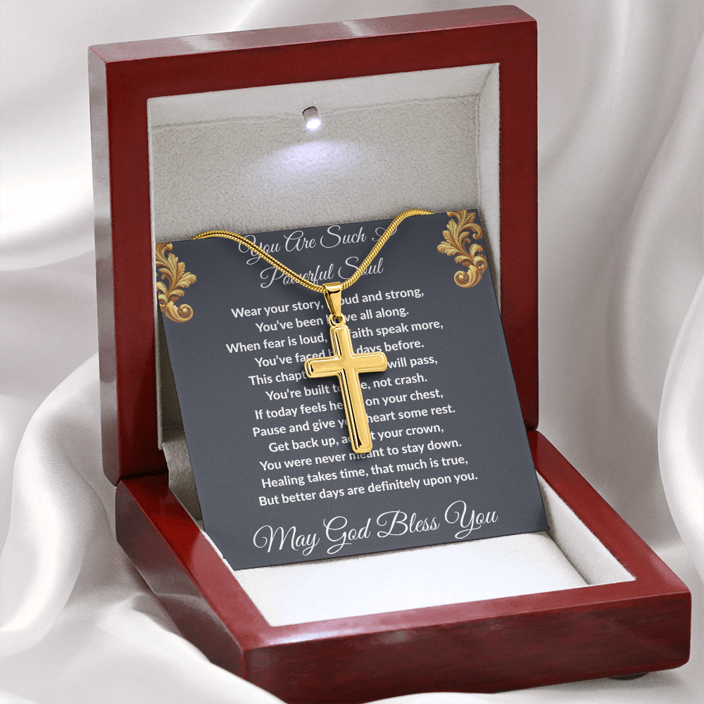 Spiritual Motivation - Artisan Cross Necklace ShineOn Fulfillment