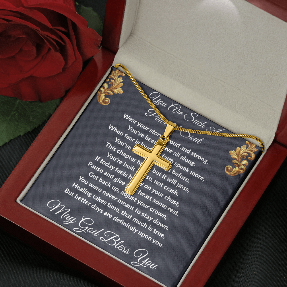 Spiritual Motivation - Artisan Cross Necklace ShineOn Fulfillment