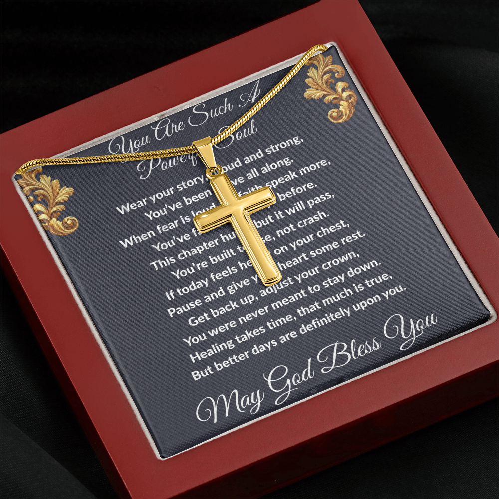 Spiritual Motivation - Artisan Cross Necklace ShineOn Fulfillment