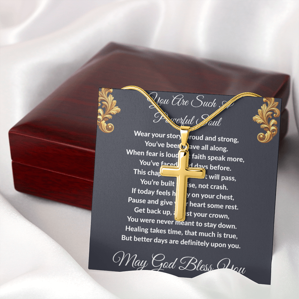 Spiritual Motivation - Artisan Cross Necklace ShineOn Fulfillment