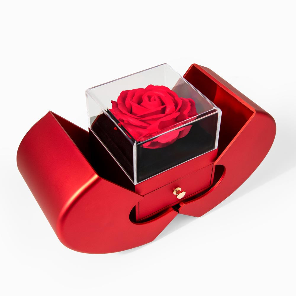 To My Wife - Heart Shaped Diamond Cut Necklace (Rose Gift Box) ShineOn Fulfillment
